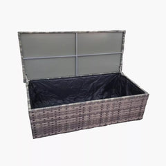Outdoor Rattan Lounge Set with Table / And Storage