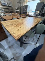 IKEA 6-Seater Wooden Dining Table Set - Used