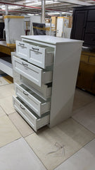 Home Center White 6-Drawer Chest with Black Handles - Gently Used