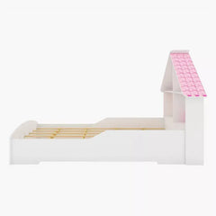 Pan Emirates White House Bed with Shelving Headboard