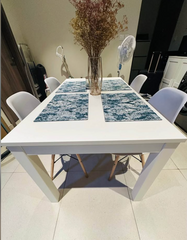 Extendable Dining Set with 4-Chairs