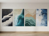 Large Textured Abstract Canvases (Individually Priced) - Brand New