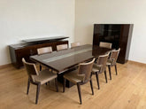 Abc Dark Brown High-Gloss Dining Set