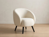 Asghar Furniture Cream Bouclé Armchair
