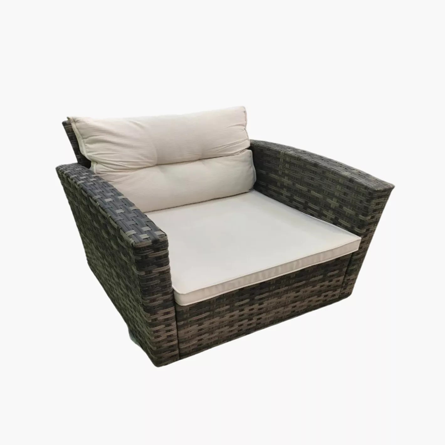 Outdoor Rattan Lounge Set with Table / And Storage