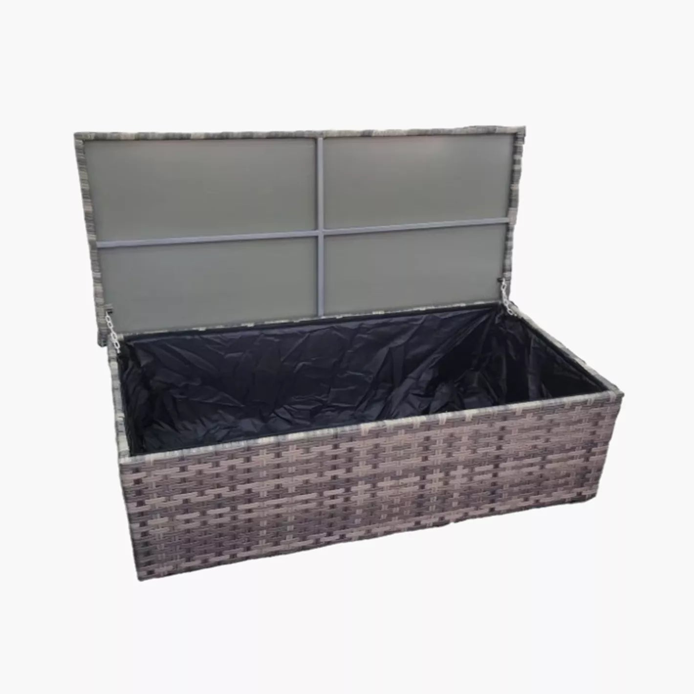 Outdoor Rattan Lounge Set with Table / And Storage