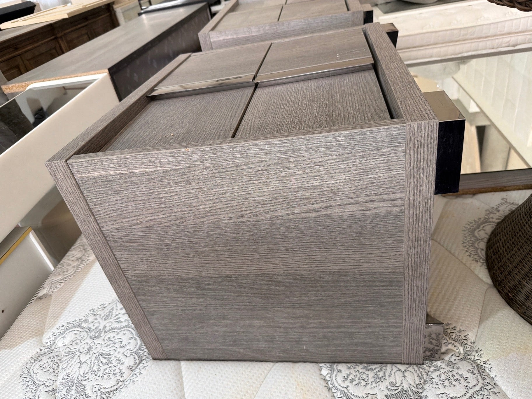 Bedroom Set with Nightstands and Dresser with Mirror