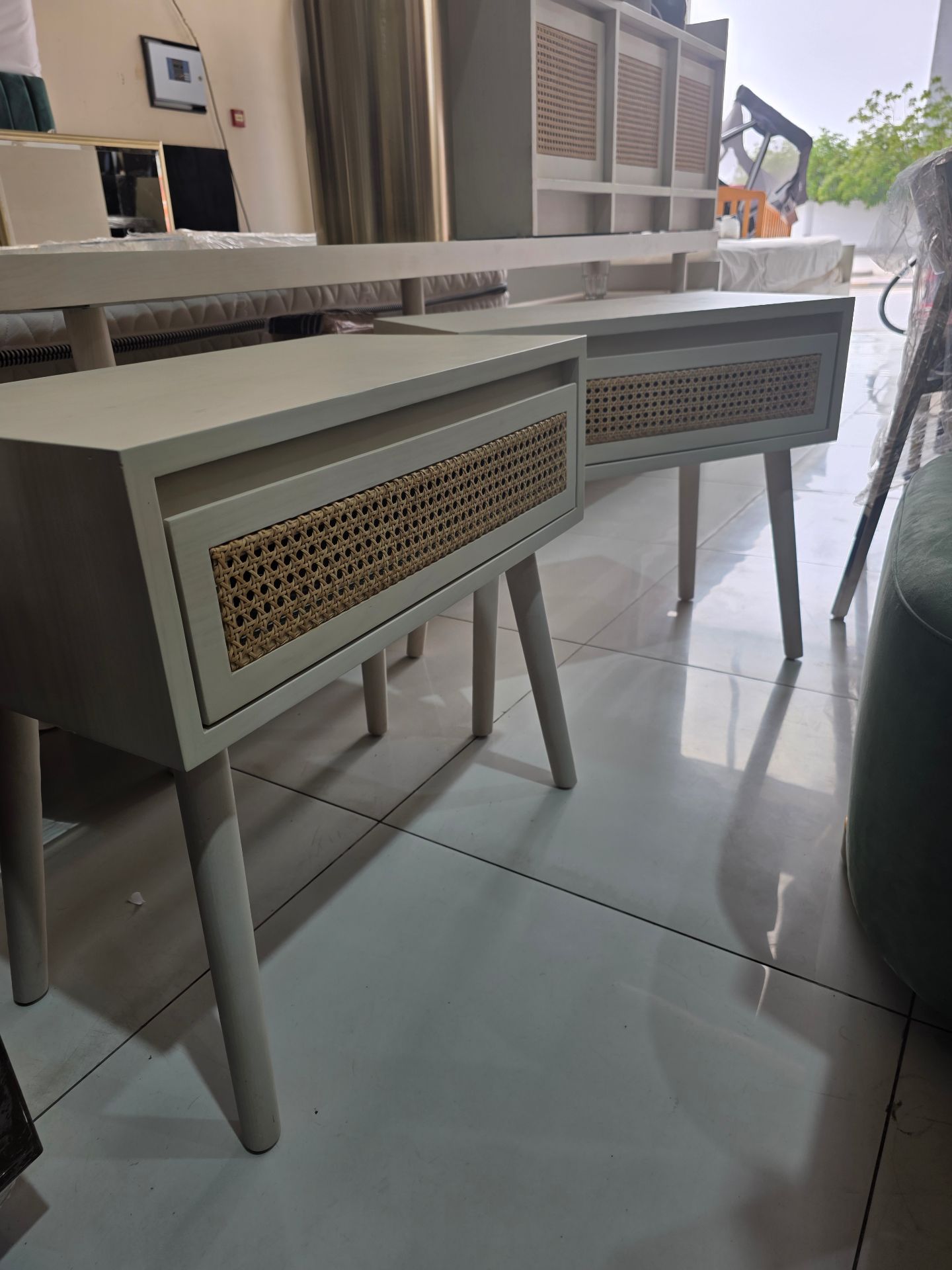 Crate & Barrel Home Box Side Tables