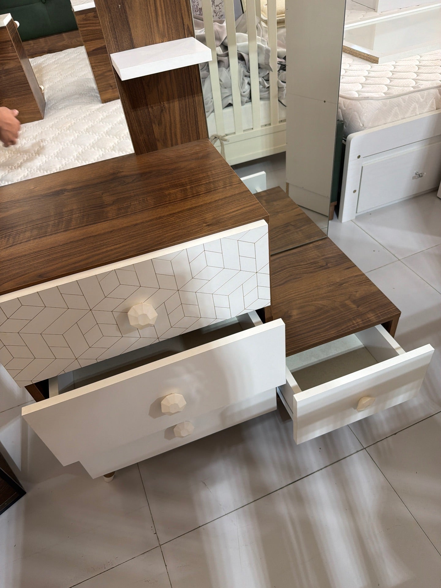 Home Centre Bed and Dressing Table Set