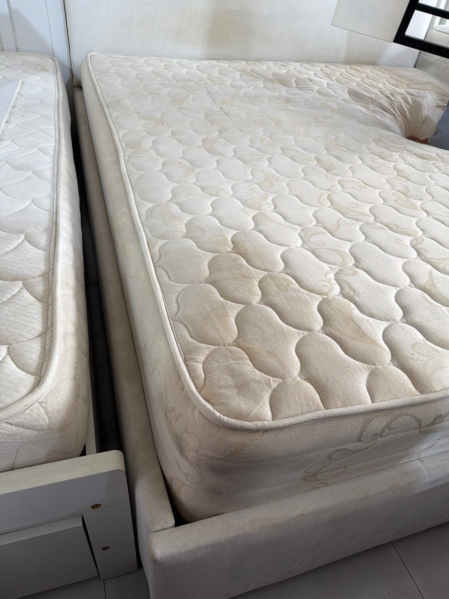 Upholstered Bed Set with Nightstands