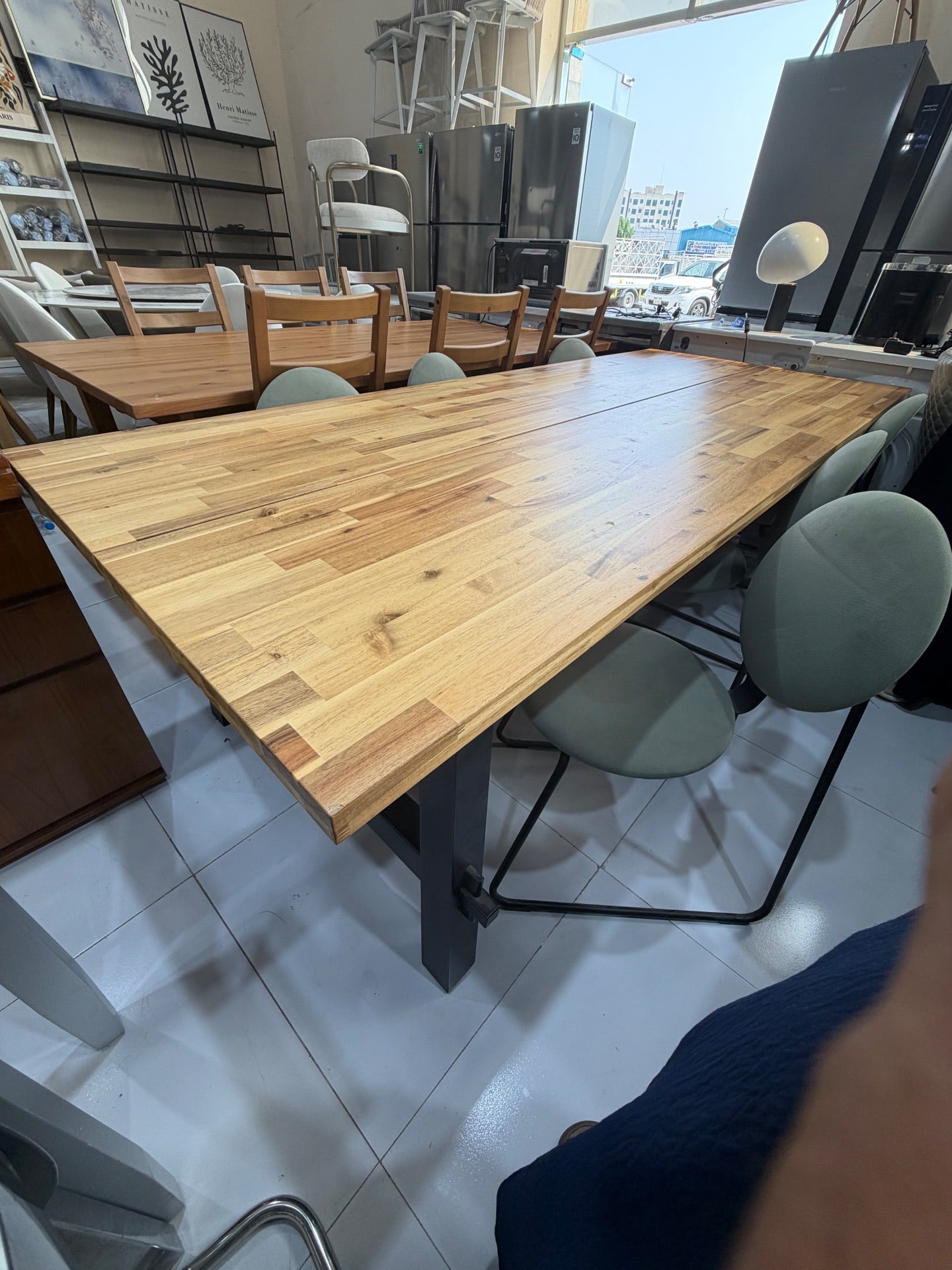 IKEA 6-Seater Wooden Dining Table Set - Used