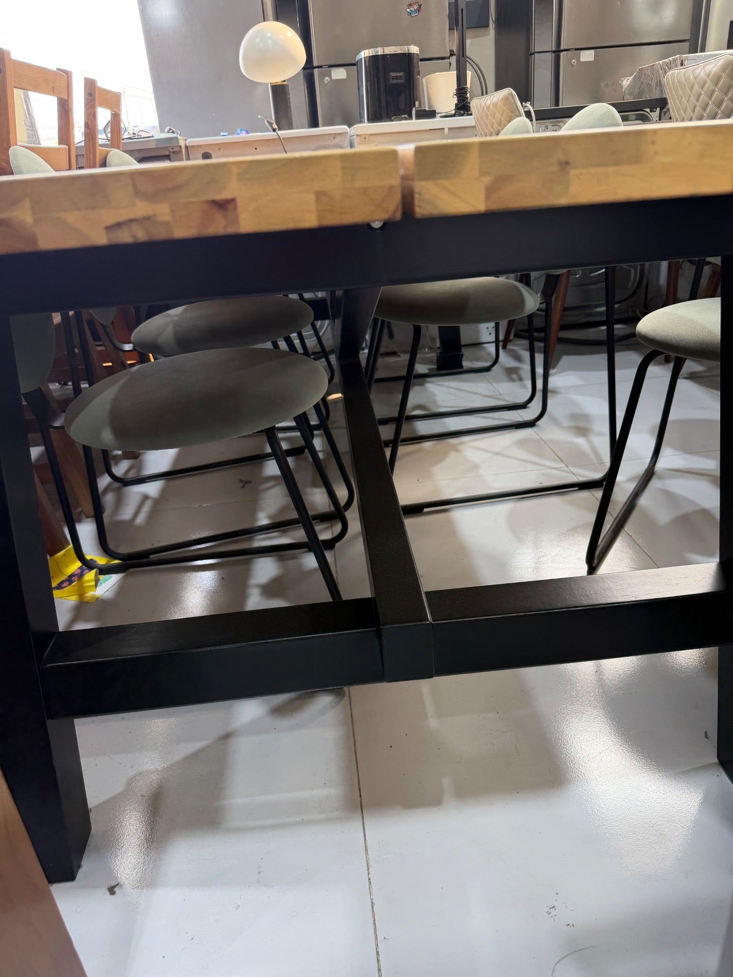 IKEA 6-Seater Wooden Dining Table Set - Used