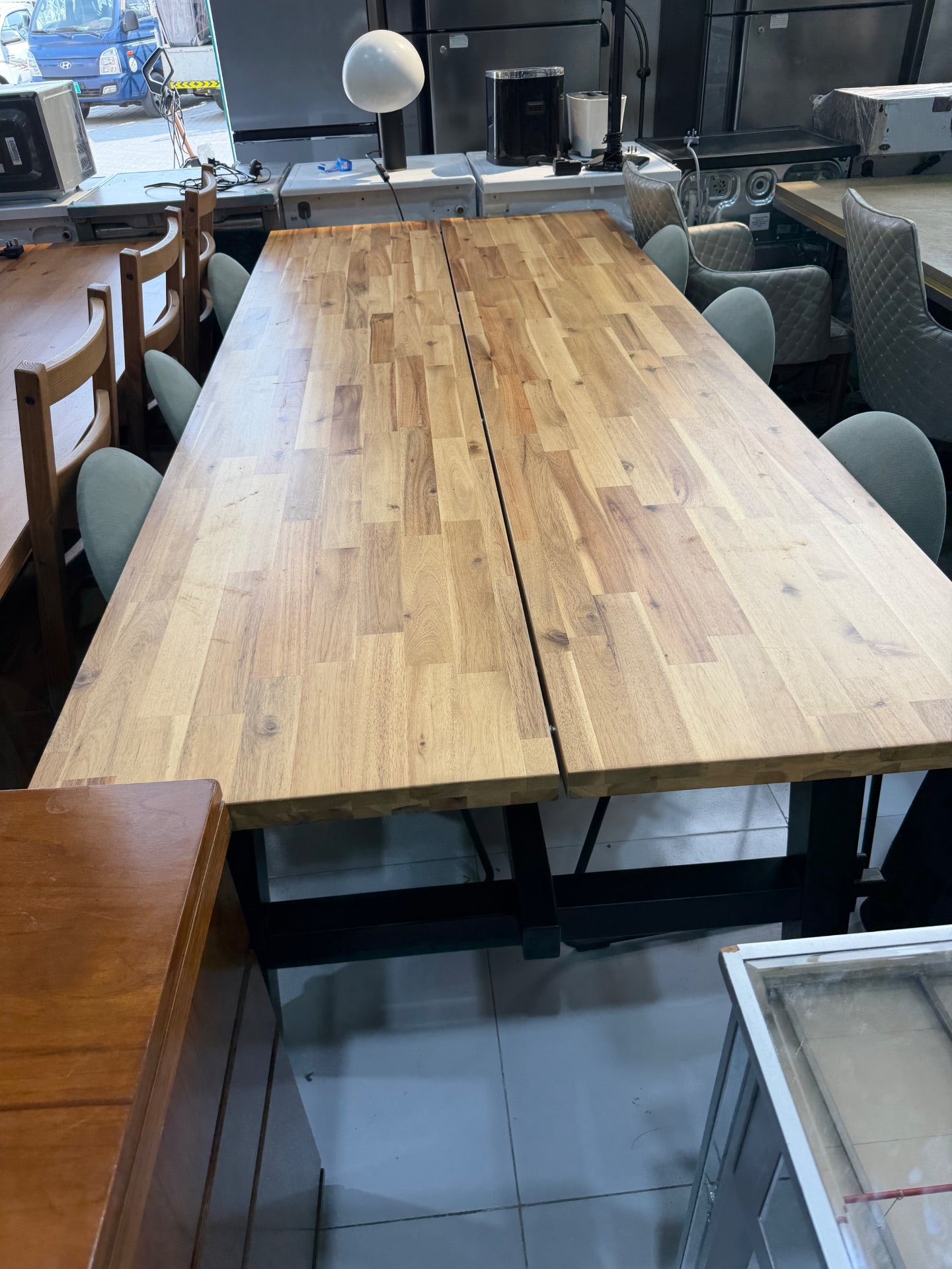 IKEA 6-Seater Wooden Dining Table Set - Used