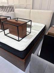 Home Center Blueground Bed and 2 Nightstands - Gently Used