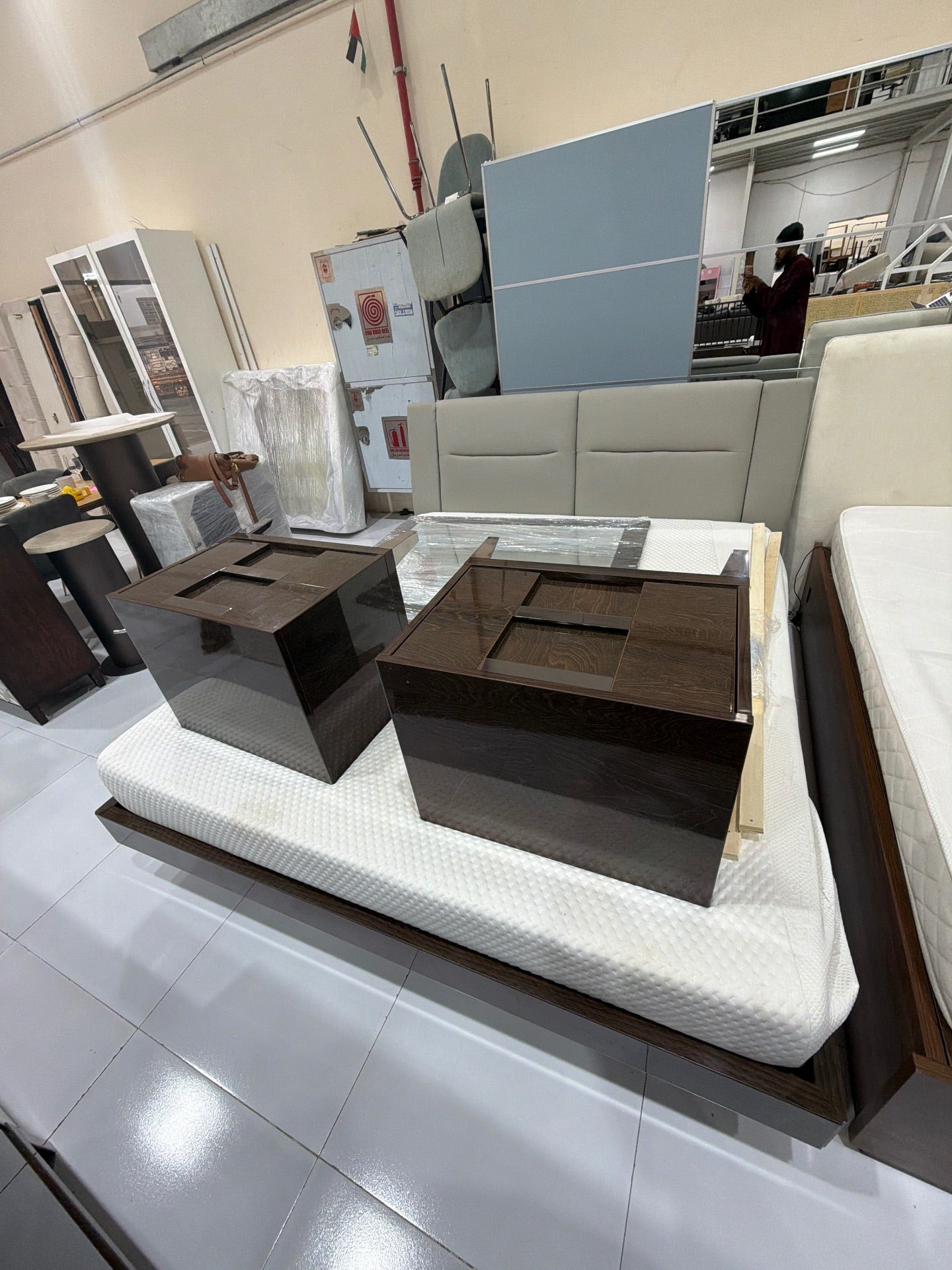 Alf Italia Dark Wood Bedroom Furniture Set - Gently Used