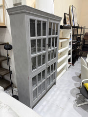 Crate & Barrel Grey Vintage Show Cupboard - Used