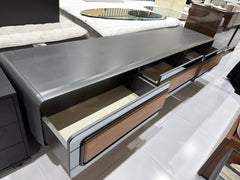 Modern TV Stand with Wood Drawers - Gently Used