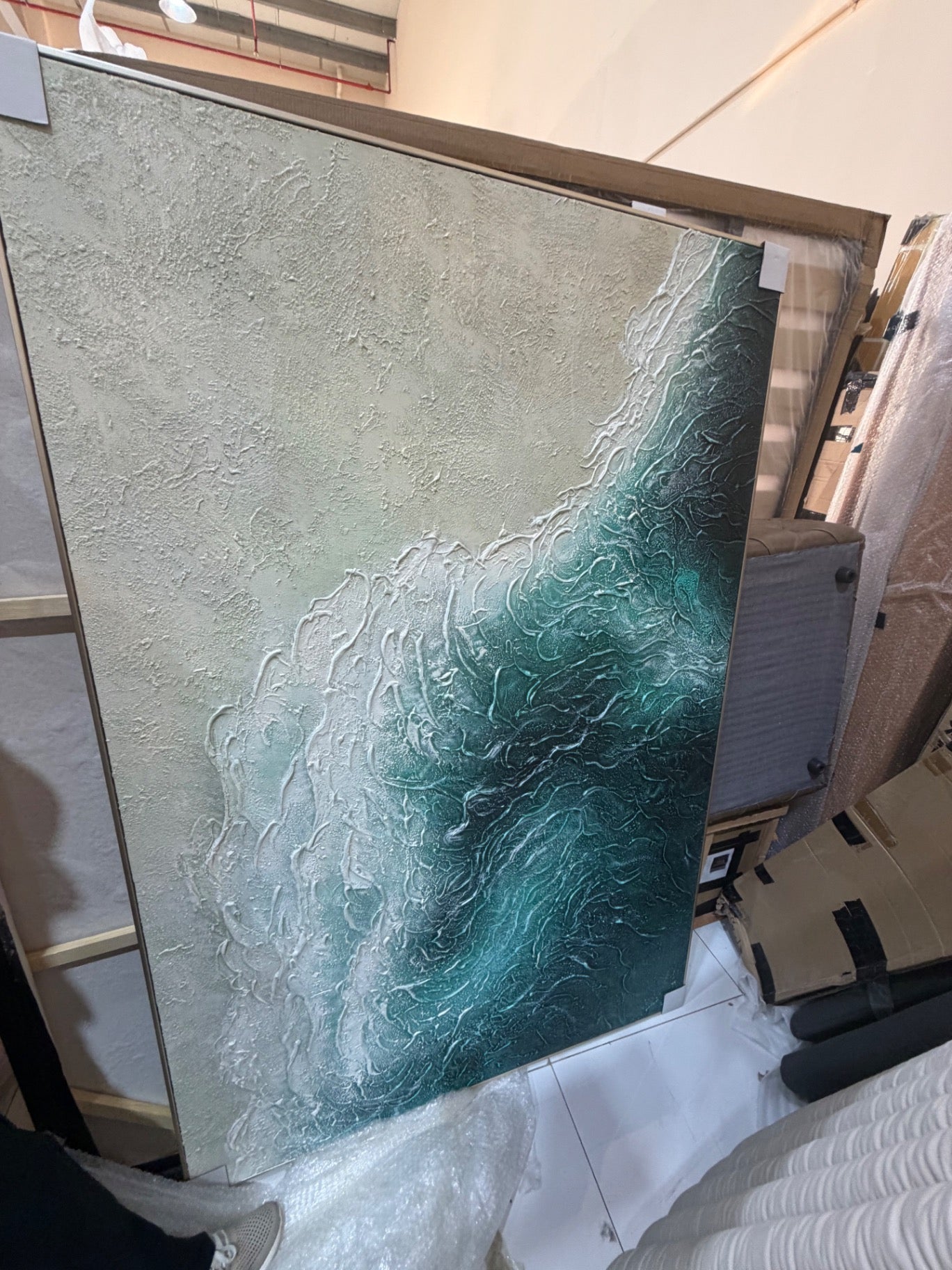 Large Textured Abstract Canvases (Individually Priced) - Brand New