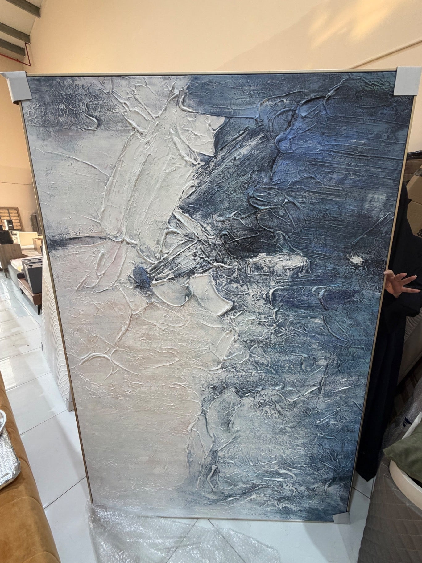 Large Textured Abstract Canvases (Individually Priced) - Brand New