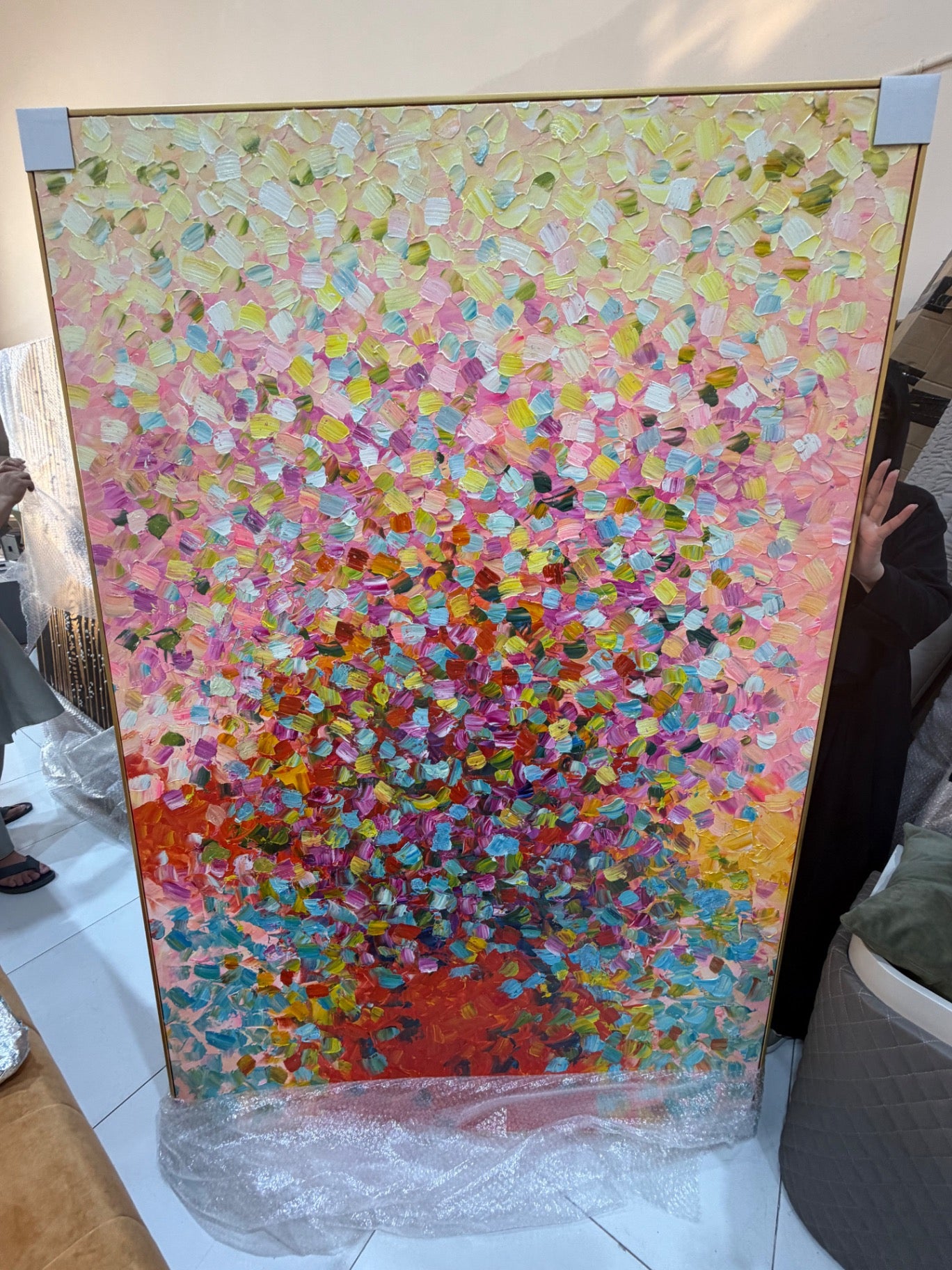 Large Textured Abstract Canvases (Individually Priced) - Brand New