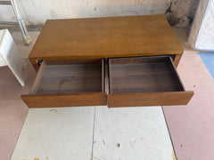 Home Center Rectangular Wooden Coffee Table with 2 Drawers - Used