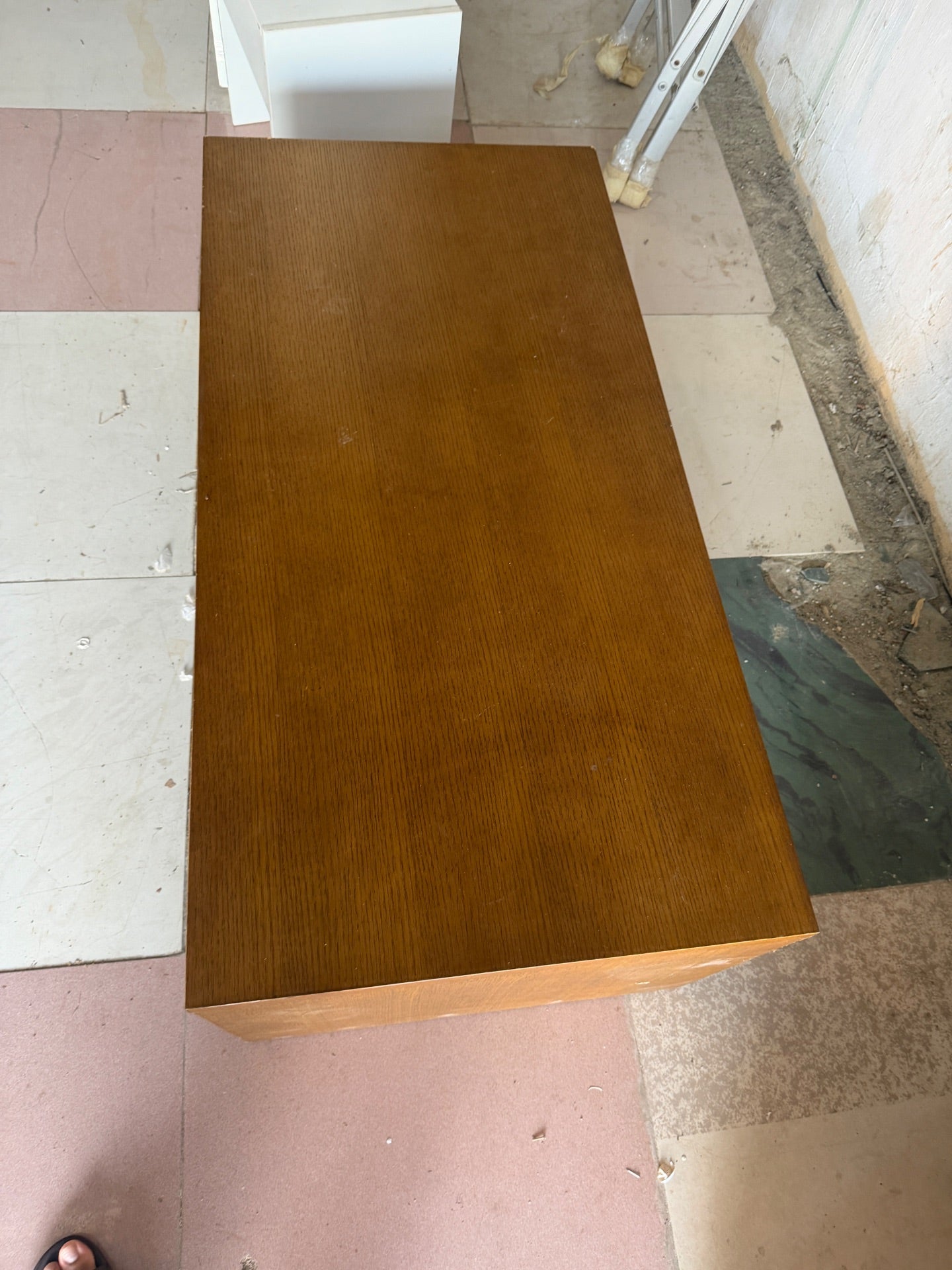 Home Center Rectangular Wooden Coffee Table with 2 Drawers - Used