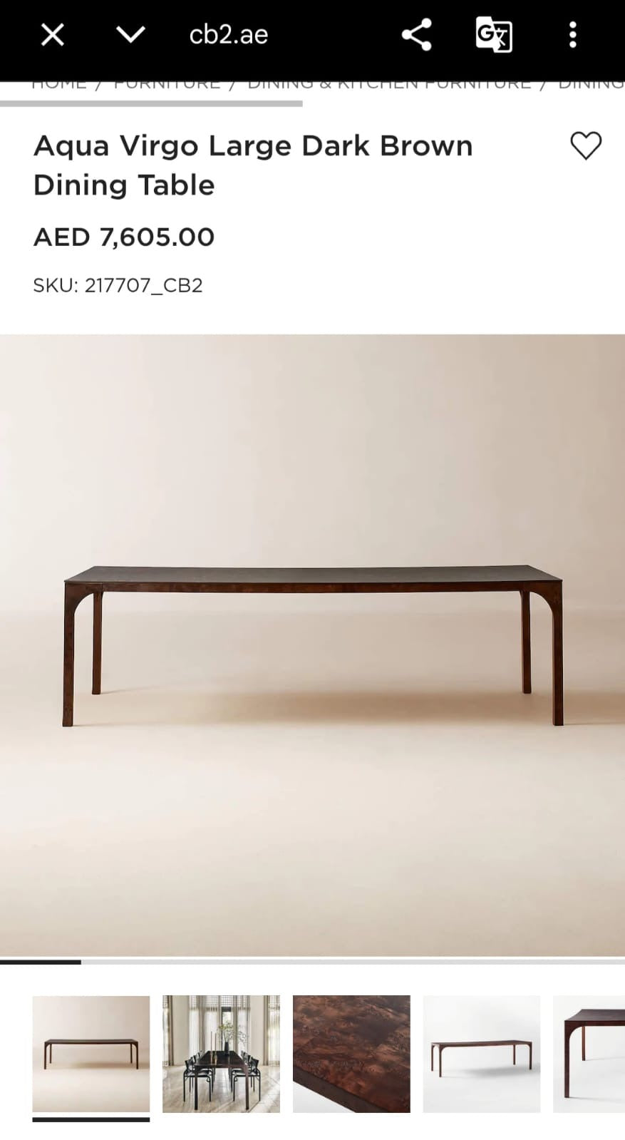 Other Dining Table with 8 Chairs