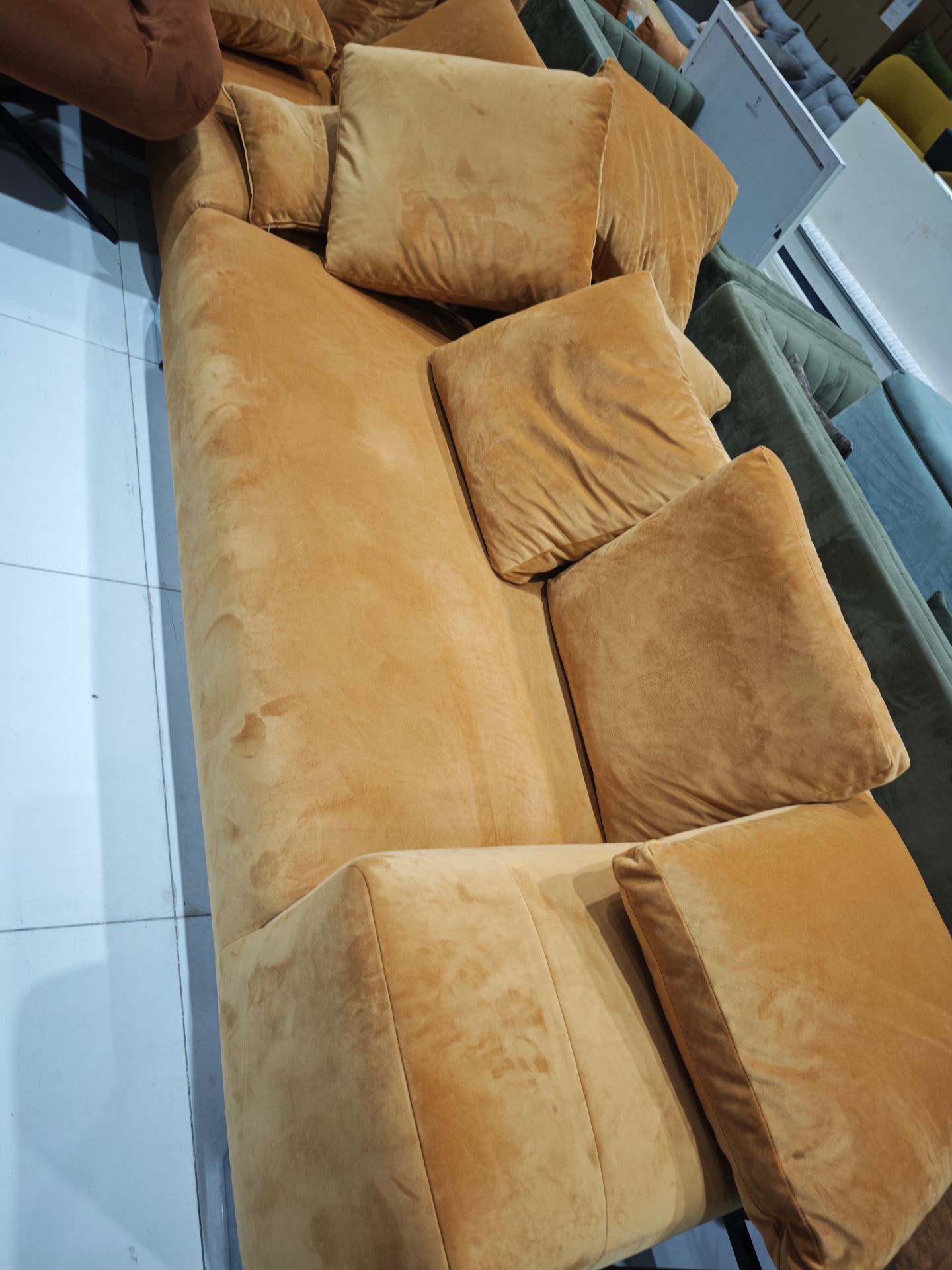 Yellow Corner Sectional Sofa