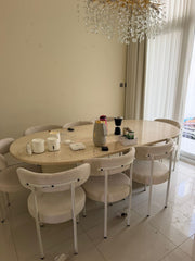 Al Huzaifa Furniture Marble 8-Seater Dining Set (Al Huzaifa Furniture)