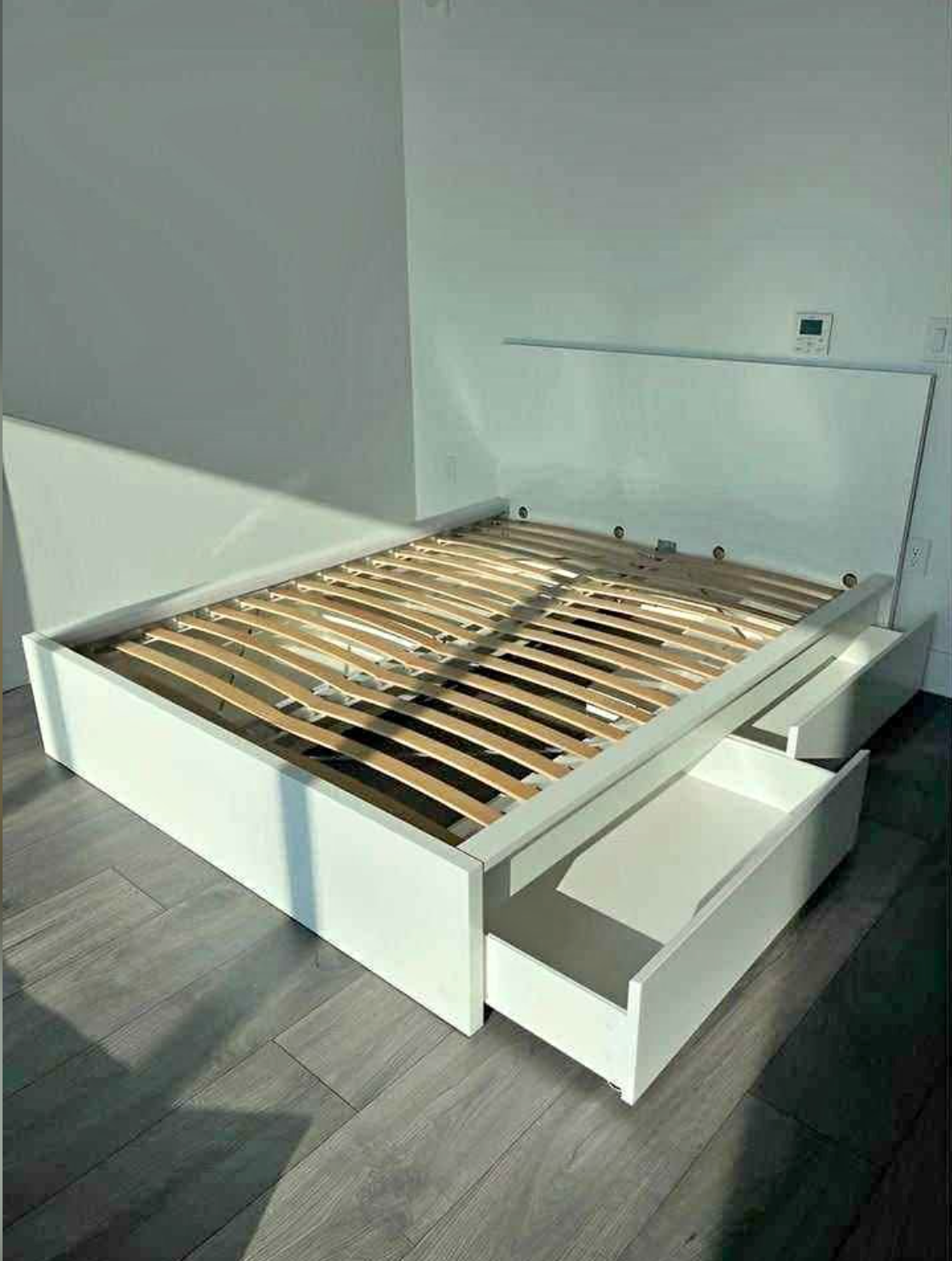 Queen-size bed frame with Storage