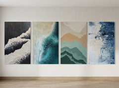 Large Textured Abstract Canvases (Individually Priced) - Brand New