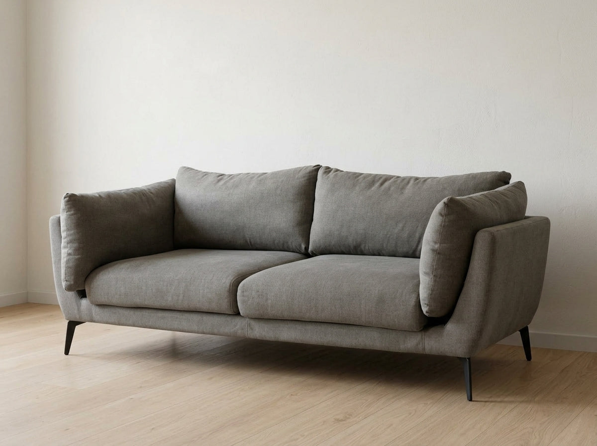 Contemporary Three-Seater Sofa with Metal Legs - Gently Used