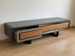 Modern TV Stand with Wood Drawers - Gently Used