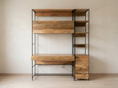 Marina Home Bookshelf Desk Unit