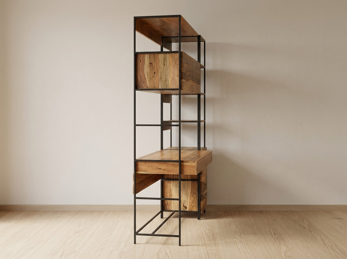 Marina Home Bookshelf Desk Unit