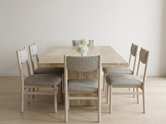 Crate & Barrel Travertine Dining Set