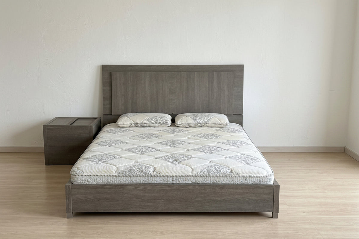 Bedroom Set with Nightstands and Dresser with Mirror