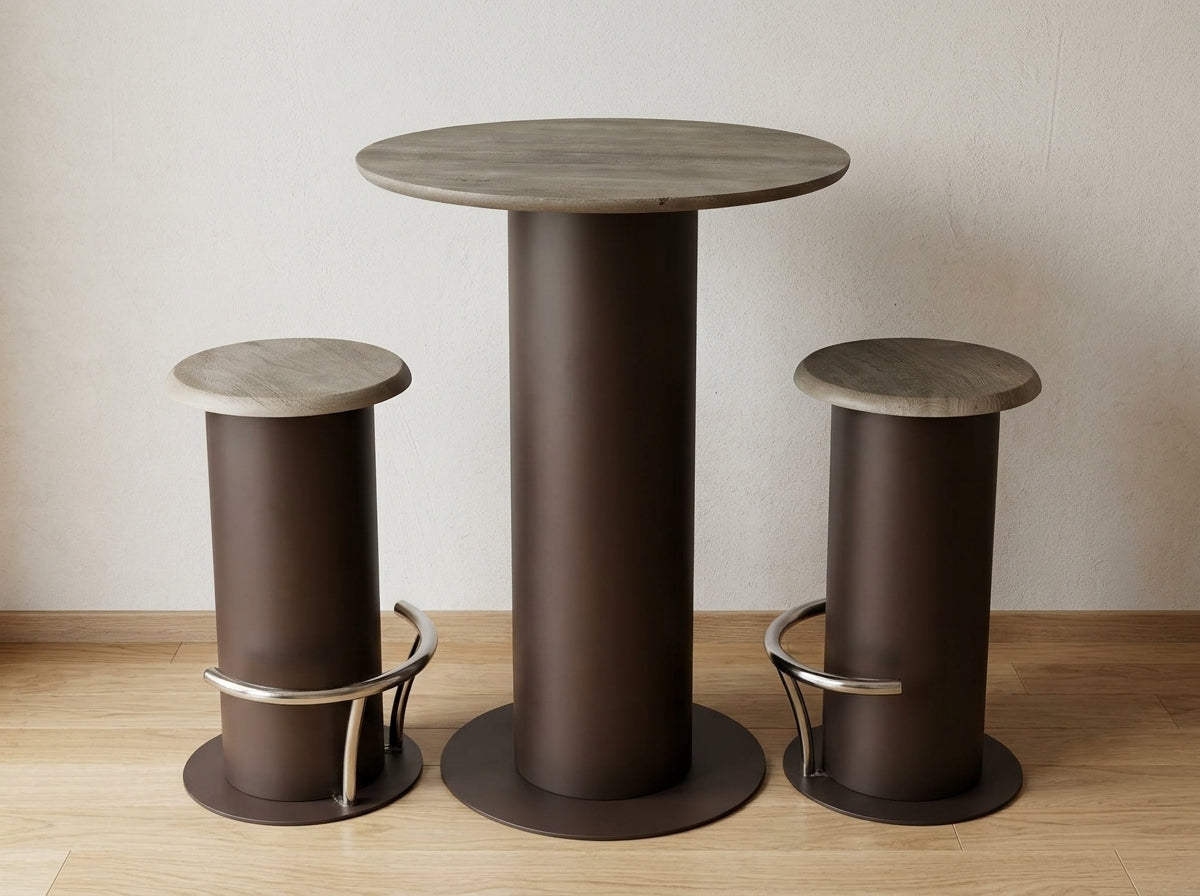 Breakfast Table and 2 High Stools - Gently Used