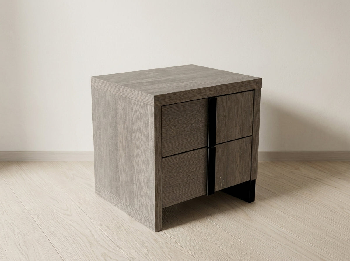 Bedroom Set with Nightstands and Dresser with Mirror