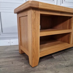 Oak Wood TV Media Unit