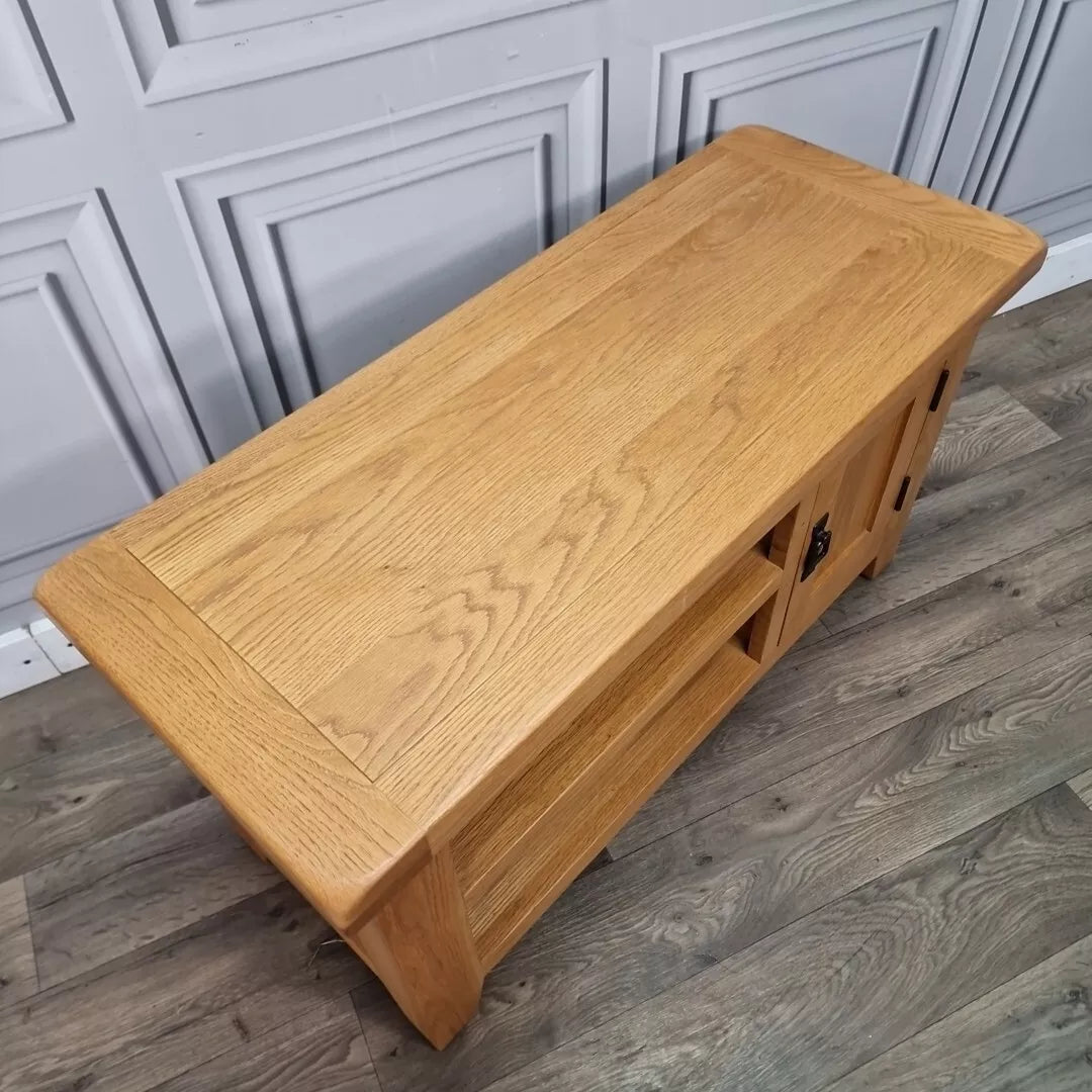 Oak Wood TV Media Unit